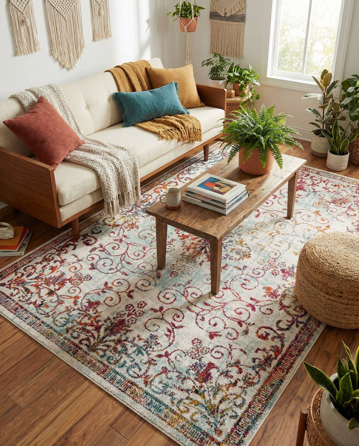 Brighton Terrace Collection Area Rug -  Saltdean Rectangle Ivory  lifestyle 31