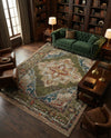Savannah Soiree Collection Area Rug - Serengeti (Green) Rectangle Green  lifestyle 7