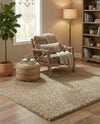Cozy Comfort Shag Collection Area Rug - Haven (Khaki) Rectangle Khaki  lifestyle 22