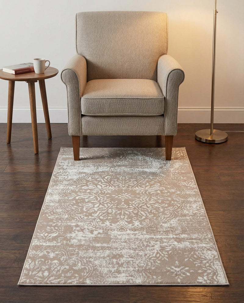 Riviera Elegance Collection Area Rug -  Monaco (Beige) Rectangle Beige  lifestyle 22