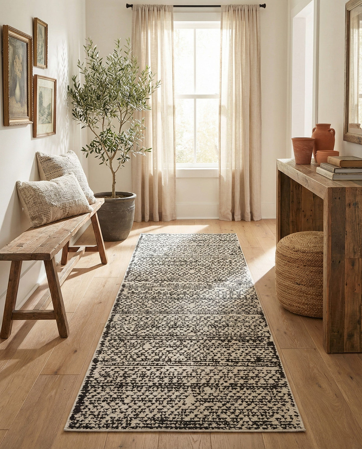 Tangier Treasures Collection Area Rug -  Marrakech Runner Ivory  lifestyle 161