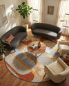 Urban Terrace Collection Area Rug -  Deck Round Multi  lifestyle 34