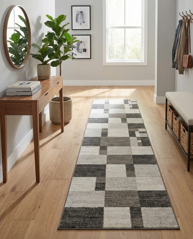 Autumn Meadow Collection Area Rug -  Sycamoreside (Gray) Runner Gray  lifestyle 32
