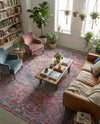 Zahara Oasis Collection Area Rug -  Agadir Rectangle Antique Rust Red  lifestyle 11