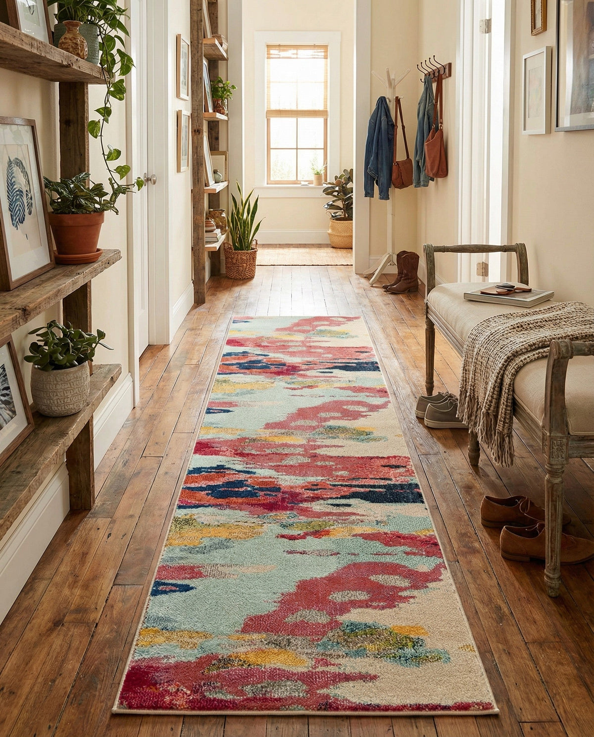Marrakesh Elegance Collection Area Rug -  Skhirat Runner Pink  lifestyle 87