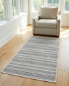 Seaside Stripes Collection Area Rug -  Boardwalk (Beige) Rectangle Beige  lifestyle 17