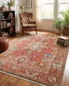Bazaar Chic Collection Area Rug -  Khouribga Rectangle Rust Red  lifestyle 10