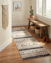 Desert Modern Eco Rug Series Collection Area Rug -  Arches Runner Gray  lifestyle 56
