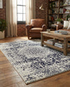 Georgetown Rugs Collection Area Rug - Dupont (Blue) Rectangle Blue  lifestyle 12