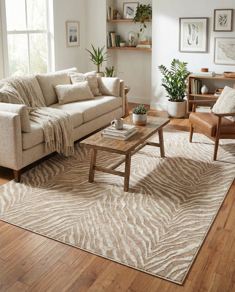 Bloomsbury Elegance Collection Area Rug -  Chelsea Rectangle Ivory Beige  lifestyle 13
