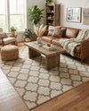 Lattice Gardens Collection Area Rug -  Bloomfield (Beige and Light Brown) Rectangle Beige and Light Brown  lifestyle 21