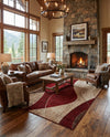Autumn Meadow Collection Area Rug -  Emberglow Rectangle Multi  lifestyle 8