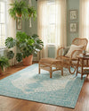 Dover Terrace Collection Area Rug - Marina (Aqua) Rectangle Aqua  lifestyle 18
