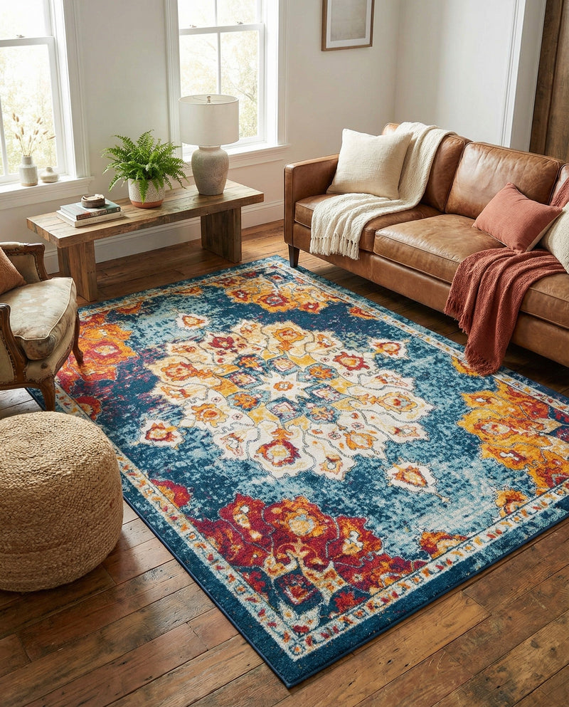 Beverly Grove Collection Area Rug - Melrose (Multi) Rectangle Multi  lifestyle 16