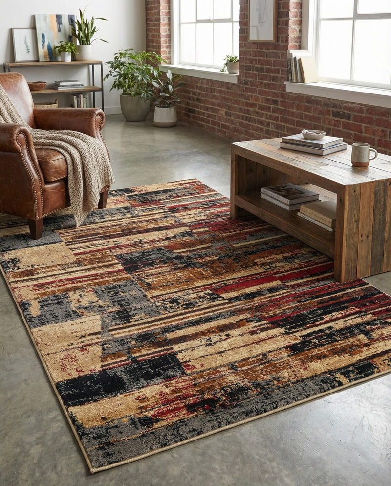 Neptune Elegance Collection Area Rug - Triton Rectangle Multi  lifestyle 11