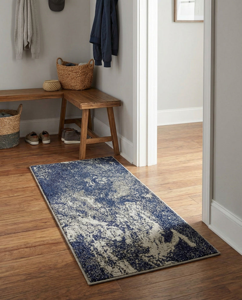Autumnal Tapestry Collection Area Rug -  Slateville Runner Gray  lifestyle 45