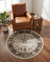 Andes Summit Collection Area Rug -  Aconcagua Round Cream  lifestyle 62