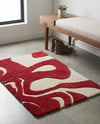 Briarwood Looms Collection Area Rug -  Greenhaven Rectangle Red and Ivory  lifestyle 5