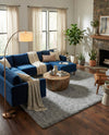Cozy Comfort Shag Collection Area Rug - Haven (Cloud Gray) Rectangle Cloud Gray  lifestyle 17