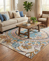 Patio Heritage Collection Area Rug - Tuscany Rectangle Multi  lifestyle 14