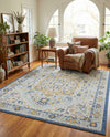 Savannah Series Collection Area Rug - Charleston (Sky blue) Rectangle Sky blue  lifestyle 8