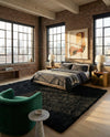 Eternal Plush Oasis Collection Area Rug -  Tranquility (Onyx Black) Rectangle Onyx Black  lifestyle 17