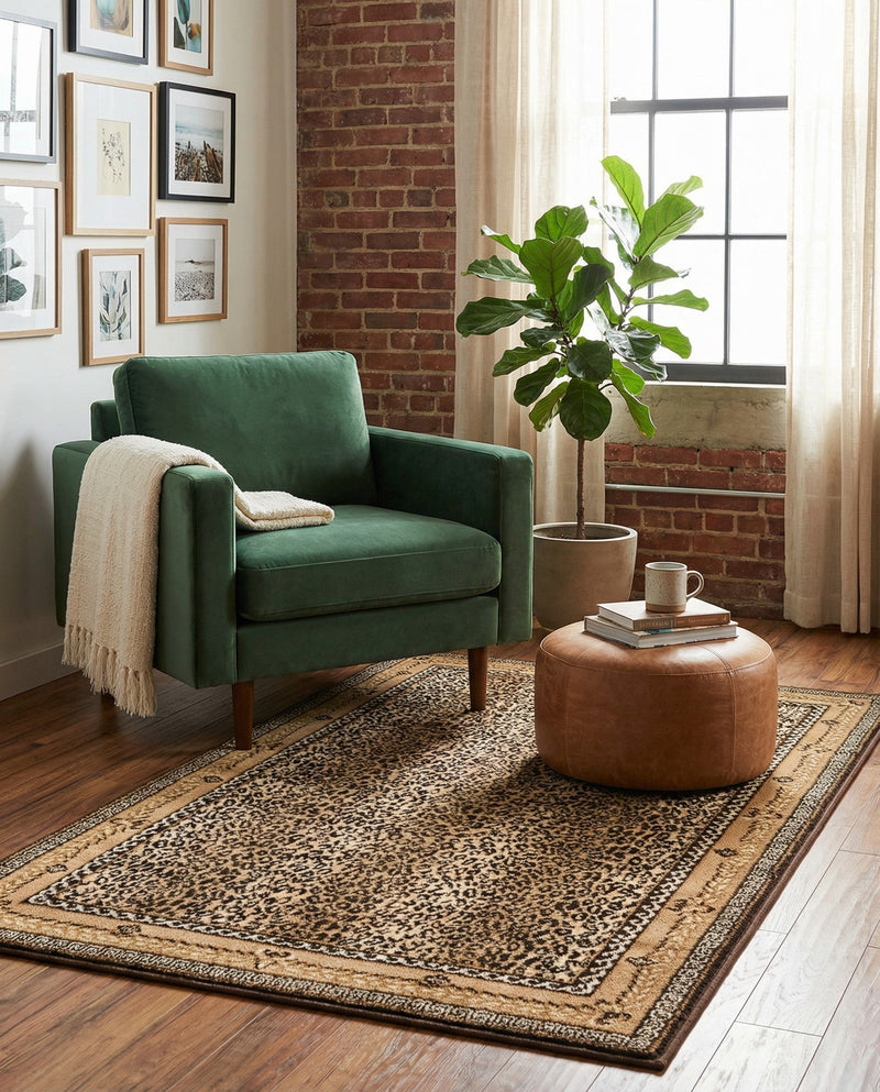 Savannah Sojourn Collection Area Rug -  Limpopo Rectangle Brown  lifestyle 16