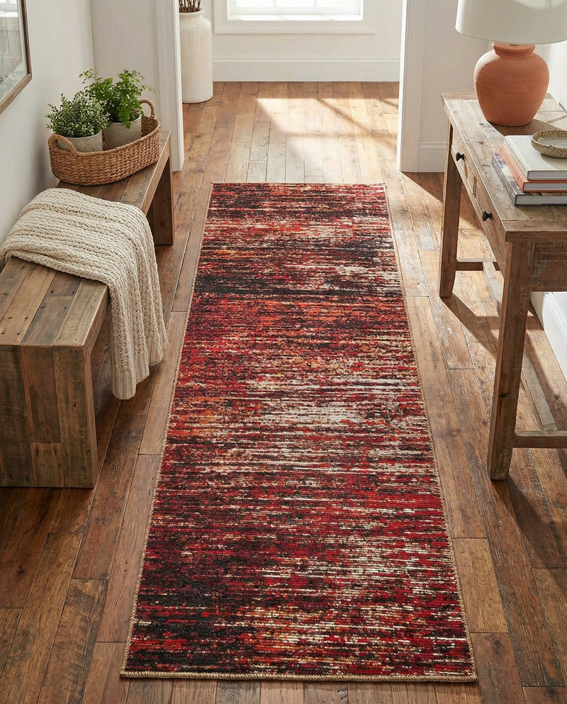 Sahara Essence Collection Area Rug - Oasis (Rust Red) Runner Rust Red  lifestyle 30