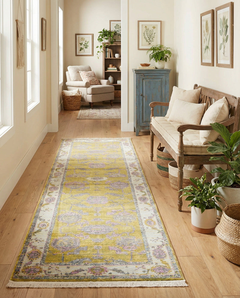 Arcadia Rugs Collection Area Rug - Eden (Green) Runner Green  lifestyle 55