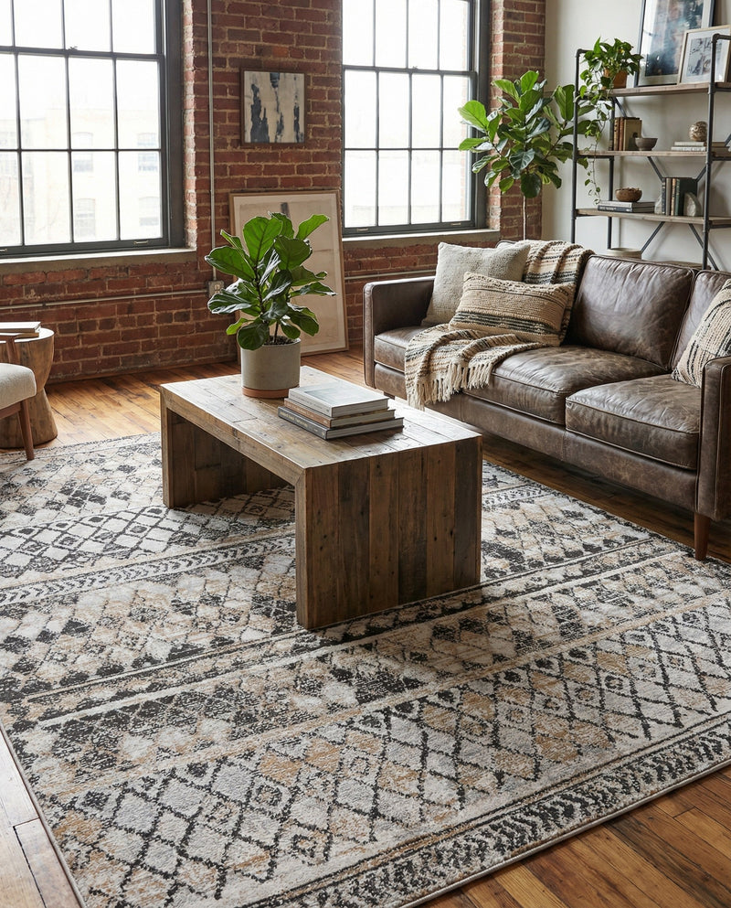Dresden Elegance Collection Area Rug -  Zittau Rectangle Beige  lifestyle 19