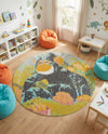 Wonder Tykes Collection Area Rug -  Dynamo Round Multi  lifestyle 48