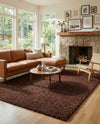 Plush Oasis Collection Area Rug - Serenity (Chocolate Brown) Rectangle Chocolate Brown  lifestyle 17