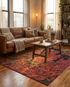 Autumnal Tapestry Collection Area Rug -  Chromaticville Rectangle Multi  lifestyle 16