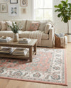 Adriana Terrace Collection Area Rug -  Positano (Rose) Rectangle Rose  lifestyle 8
