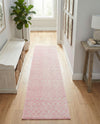 Mediterranean Lattice Collection Area Rug - Santorini (Pink) Runner Pink  lifestyle 58