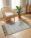 Sustainable Nomad Terrace Collection Area Rug - Reef Rectangle Cool Gray  lifestyle 26