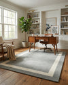 Savannah Borders Wool Collection Area Rug - Chatham Rectangle Earl Gray  lifestyle 34