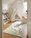 Wonder Tykes Collection Area Rug -  Carnival Runner Multi  lifestyle 32