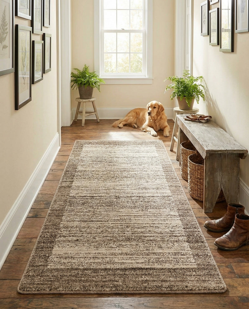 Studio Haven Collection Area Rug -  Conservatory (Beige) Runner Beige  lifestyle 67