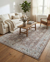 Heritage Elegance Collection Area Rug -  Forbidden Rectangle Almond Brown  lifestyle 12