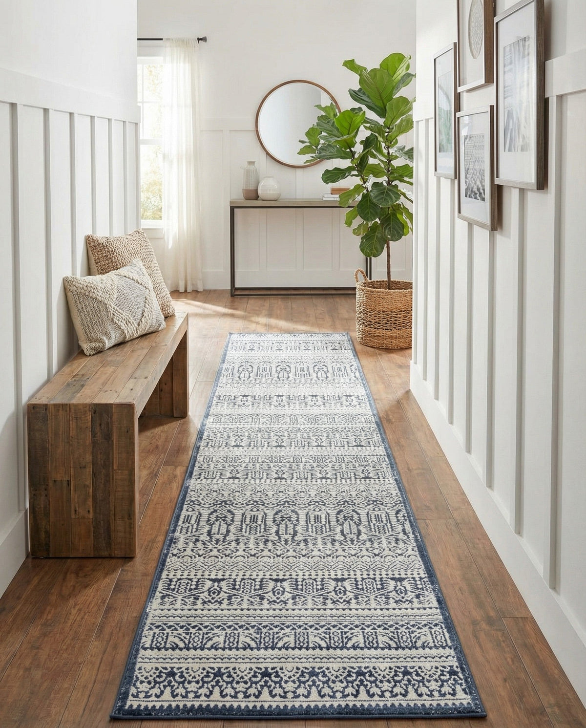Metro Heights Collection Area Rug -  Chelsea Runner Blue  lifestyle 99