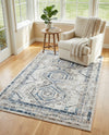 Savannah Elegance Collection Area Rug -  Tybee (Gray Blue) Rectangle Gray Blue  lifestyle 19