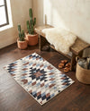 Desert Modern Eco Rug Series Collection Area Rug - Sedona Rectangle Multi  lifestyle 12
