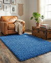 Plush Oasis Collection Area Rug - Serenity (Periwinkle Blue) Rectangle Periwinkle Blue  lifestyle 18