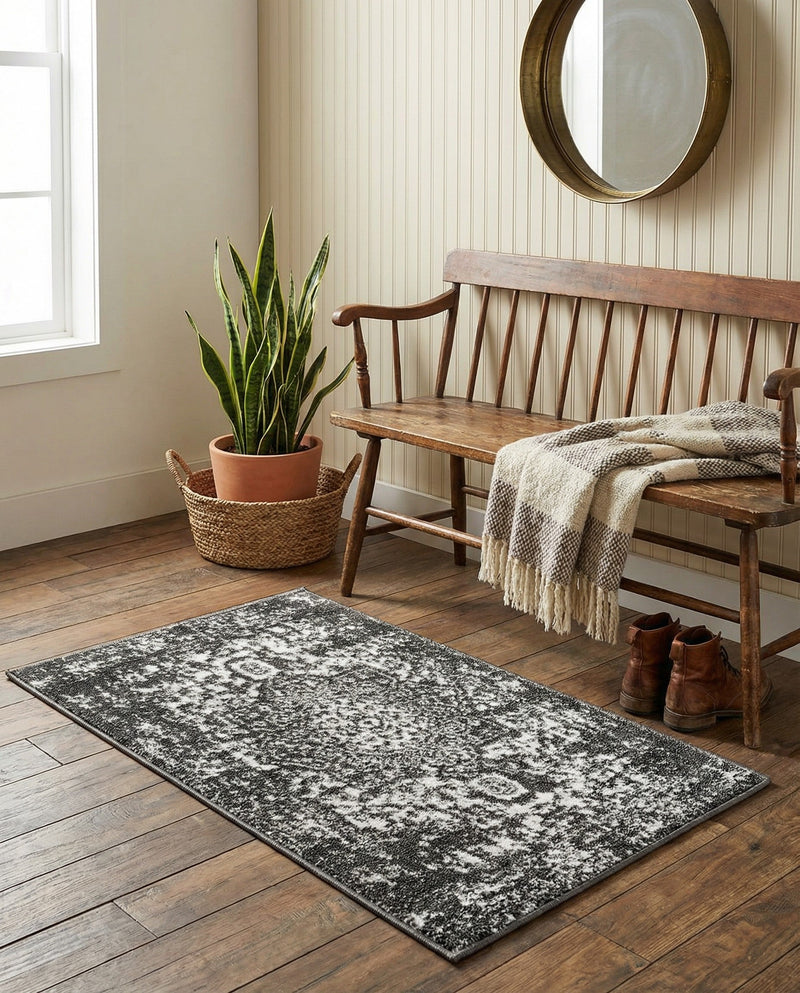 Georgetown Rugs Collection Area Rug - Dupont (Dark Gray) Rectangle Dark Gray  lifestyle 20