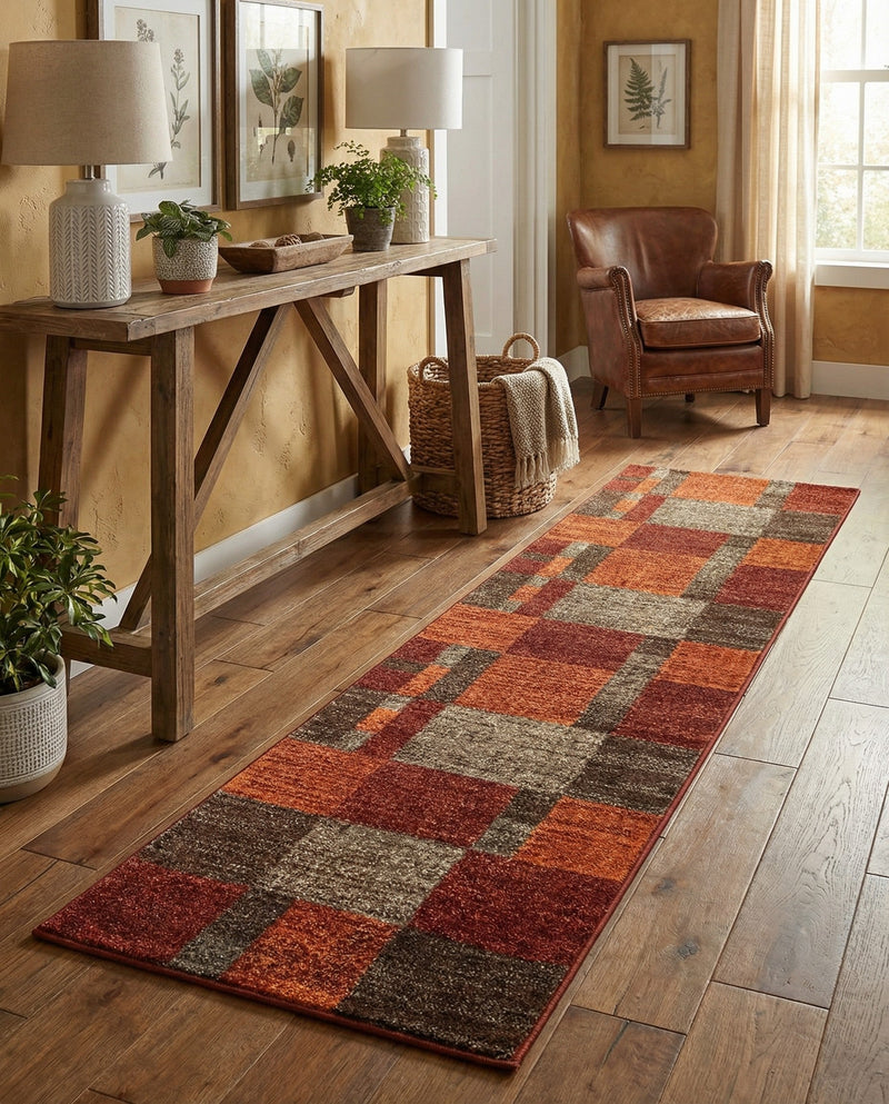 Autumn Meadow Collection Area Rug -  Sycamoreside (Multi) Runner Multi  lifestyle 67