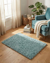 Plush Oasis Collection Area Rug - Serenity (Light Slate Blue) Rectangle Light Slate Blue  lifestyle 28
