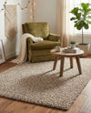 Plush Oasis Collection Area Rug - Serenity (Taupe) Rectangle Taupe  lifestyle 28