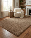 Plush Oasis Collection Area Rug - Serenity (Sandy Brown) Rectangle Sandy Brown  lifestyle 22