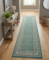 Soho Elegance Collection Area Rug -  Mercer (Turquoise) Runner Turquoise  lifestyle 69